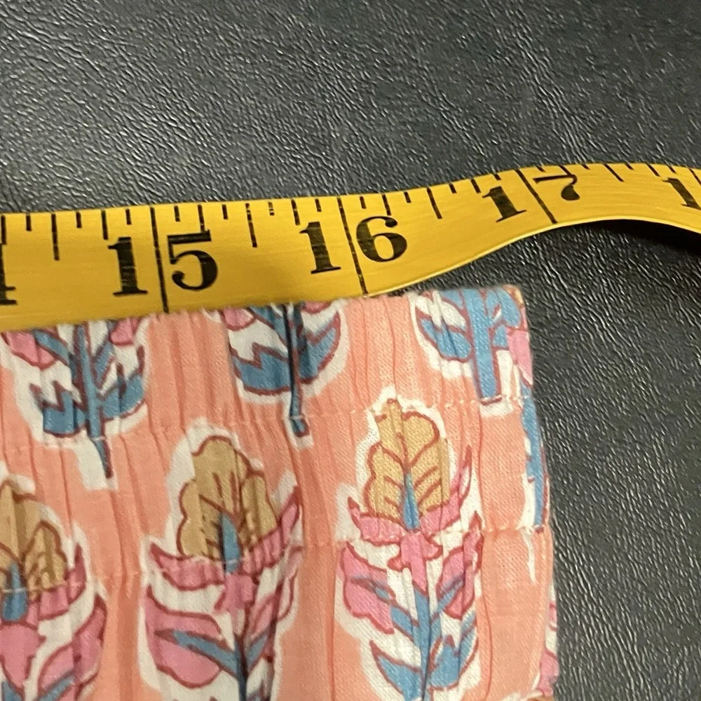 Marea By Liz Joy Floral Print Elastic Waist Maxi Skirt Orange Womens Size XL